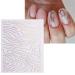 JMEOWIO Glitter Holographic Nail Art Stickers - 12 Sheets Self-Adhesive Decals for Stunning Nail Designs | Aurora Nail Supplies & Decorations - Buy Online on GoSupps.com