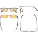Eyekepper Memory Titanium Bridge Computer Glasses +1.50 Amber Tinted Lenses - Buy Online on GoSupps.com