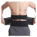 Back Brace Lumbar Support Adjustable Back Lumbar Support Belt Breathable Waist Brace Strap Lumbar Belt Waist Belt(Black Large) Large Black