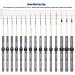 15 Pcs Detail Fine Paint Brushes Set | Ultra Fine Point Tip for Miniature Acrylic & Nail Painting - Buy Online on GoSupps.com