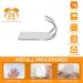 CGBE 4-Piece Stainless Steel Razor Holder & Towel Hooks Set - No Drilling Self-Adhesive Bathroom Organizer - Silver - Buy Online on GoSupps.com