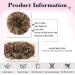 Messy Bun Hair Extensions - Rubber Band Hair Part Large Bun Tie Synthetic Ponytail | Light Brown & Gold Blonde - Buy Online on GoSupps.com
