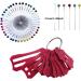 Fbshicung 10 Pcs Multi-Sizes Sasher Tool Quilting Set with Fabric Tape Maker, 40 Quilting Pins, and Presser Foot - Rose Red - Buy Online on GoSupps.com