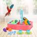 cypressen Bird Bath for Parrots Bird Cage Accessories Shower Box with Faucet Food Container for Birds Parrots Budgies - Buy Online on GoSupps.com