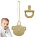 Storaffy pacifier holder clip set for babies-safe silicone pacifier cover set for babies easy to clean pacifier cover set for trips picnic camping shopping walking