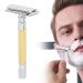 Men's Shaving Set - Gold Manual Double Edge Safety Razor & Washable Beard Grooming Kit for Men - Buy Online on GoSupps.com