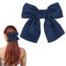 Bow Hair Clip Women's Hair Bows French Large Bow Hair Clips Hair Clip Hair Clip for Girls (Blue)