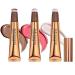3 Pcs Liquid Contour Beauty Wand Set  Contour & Blush & Highlighter Stick with Cushion Applicator  Attached Easy to Blend  Long Lasting & Smooth Natural Matte Finish (020305)