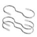 Alipis 3pcs Hook up Hangers Clothes Hanger Clothes Rack Towel Rack Coat Hooks Bathroom Door Stainless Steel