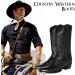 Femflame Men's Round Toe Distressed Cowboy Boots - Embroidered Western Country Boot 10.5 Black - Buy Online on GoSupps.com
