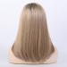 BLONDE UNICORN Strawberry Blonde Ombre Dark Root Wig for Women - Shoulder Length Straight Hair Wig with Natural Side Part - OMBRE BLONDE 2 - Buy Online on GoSupps.com