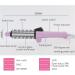 Foldable Curling Iron Brush | Ceramic Ionic Hot Curler | Adjustable Temperature | Travel-Friendly Multifunctional Round Brush - Upgrade Pink - Buy Online on GoSupps.com