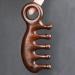 Buy Sandalwood Meridian Massage Comb - Five-Tooth Natural Scalp & Body Massage Tool | Acupressure Comb for Relaxation - Buy Online on GoSupps.com