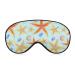 Starfish and Shells Sleep Mask Eye Cover for Sleeping Blindfold with Adjustable Strap Blocks Light Night Travel Nap for Men Women