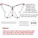 Colorful Butterfly Kite for Kids & Adults - Easy to Fly with Long Tail | Includes String and Bag - Buy Online on GoSupps.com