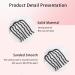 Vintage Hair Side Combs Set - 4 Pieces | U Shape French Twist Hair Fork Clip | Women's Hair Styling Tool Accessories in Black - Buy Online on GoSupps.com