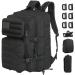 GZ XINXING 45L Large Molle 3 Day Assault Pack Military Tactical Army Backpack Bug Out Bag Rucksack Daypack Black1