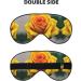 Yellow Rose Print Double-Sided Eye Mask | Soft Light Blocking | Enhance Sleep Quality - Buy Online on GoSupps.com