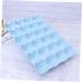 LABRIMP Box Egg Container Food Storage Organizer Recyclable Egg Bins Egg Tray Egg Holder Egg Rack Household Blue 29*19CM - Buy Online on GoSupps.com