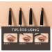 twcrvil Eyebrow Pen Double for Head Sweat-proof Smudge-proof Waterproof Eye Brow Pencil Replacement Refill Cosmetics Make Up Gifts for Girls - Buy Online on GoSupps.com