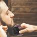 Boar Bristle Beard Brush with Wooden Handle | Round Beard Brush for Men | Dark Brown - Buy Online on GoSupps.com