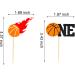 Arthsdite 24Pcs Basketball One Cupcake Toppers Basketball Themed First Birthday Cake Topper Decorations for Sport Theme Boys First Birthday Party Sports Event Party Supplies - Buy Online on GoSupps.com
