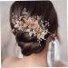 Bride Wedding Hair Comb Bridal Hair Accessories for Women Flower Rhinestone Headpiece Bridal Pearl Hair Accessories for Girls Silver Hair Accessories - Buy Online on GoSupps.com