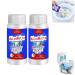Meledmatte Powerful Pipe Dredging Agent Meledmatte Pipeline Dredging Agent for Kitchen Toilet Sink and Drain Pipe Dredging Powder Pipe Dredge Agent Portable Powder Cleaning Tool (2PC)