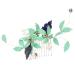 PLAFOPE Hair Comb Hair Accessories Wedding Pearl Clips for Hair Womens Hair Clips Bridal Hair Clip Pearl Hair Accessories Green Tiara Pearl Hair Clips Teasing Combs for Women Metal