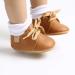 RVROVIC Baby Boys Girls Anti-Slip Oxford Loafer Flats | Infant Toddler PU Leather Soft Sole Shoes | 6-12 Months | Brown - Buy Online on GoSupps.com