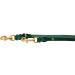 Premium Double Linen Dog Leash - Adjustable 3.50m x 15mm in Fir Green for Small & Large Dogs | Durable Brass Hardware - Buy Online on GoSupps.com