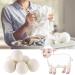 Natural Wool Dryer Balls - 6 Eco-Friendly Felt Balls for Tumble Dryers | Reduce Drying Time & Softens Clothes - Buy Online on GoSupps.com