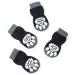 Pet Heroic Indoor Anti-slip socks for dogs and cats-8 sizes from S to 5xl for small-riani animals-paw protection and traction thanks to silicone gel black mode 4x large