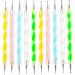 DAWOO 10pcs 2 Way Dotting Pen Tool Nail Art Tip Dot Paint Manicure kit Nail Dotti - Perfect for Creating Beautiful Nail Designs 2 sets(10pcs)
