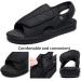 Men's Open Toe Sandals - Lightweight Comfort Non-Slip Hiking Sandals Adjustable Diabetic Shoes for Elderly & Foot Deformities - Size 9.5 Black - Buy Online on GoSupps.com