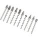 Eujgoov 10Pcs Rotary File Milling Cutter Set - Wood Carving & Friction Grinding Head for Mechanical Processing - International Shipping Available - Buy Online on GoSupps.com