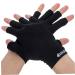 COOLHIYA 1 Pair UV Gloves summer sunblock gloves nail dryer UV glove summer beach gloves gel fingerless gloves for women UV protection fabric Miss sun protection handguard 19.5x8cm Black - Buy Online on GoSupps.com