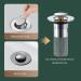 Effective Hair Filter & Quick Drainer ABS Sink Plug Drain Drain Plug Sink With Hair Strainer Popup Drainer Sink Plug & Drain - Buy Online on GoSupps.com