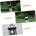 2pcs Solar Rotating Light Outdoor Lighthouse Exterior Solar Powered Lights Retro Decor Towers Statue Lights Rotating Landscape Light Solar Lighthouse Yard Solar Lighthouse Lantern (Black) - Buy Online on GoSupps.com