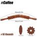 Wood Massage Tab Roller for Cellulite & Lymph Drainage - Manual Therapy Tool for Deep Tissue - Coffee Color 16 Rounds - Buy Online on GoSupps.com