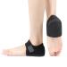 Heel Cushions Protectors for Heel Cracked Spur Dry Achilles Heels Plantar Fasciitis  Adjustable Breathable Heel Cups Pads Inserts for Women Men Heel Pain Relief L(W:10-13/M:8.5-13) Black