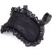 Sexy Lace Padded Eye Mask Set - Black/Purple Masquerade Blindfolds - Buy Online on GoSupps.com