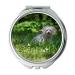 Mirror Compact Mirror Dog Meadow Shadow White White Dog Small Small Dog Pocket Mirror portable mirror