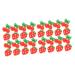 Healeved 120 Pcs Cherry Slices Strawberries Small Flatback Cute Lip Gloss Nail Gothic Home Decor Small Cherry Flatback Craftsman Hand Tools Strawberry Decor Hair Resin 3d Peach Red Fruit