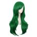 MapofBeauty 28 Inch Long Curly Grass Green Cosplay Wig with Side Bangs - Perfect for Costumes - Buy Online on GoSupps.com