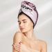 Microfiber Hair Drying Cap - Eiffel Tower & Butterflies Design | Soft Absorbent Quick Dry Towel Wrap for Curly Long & Thick Hair - Buy Online on GoSupps.com