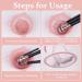Makeup Brush Cleaning Mat & Hanging Drying Net Set - Pink | Silicone Cleaner Bowl with Mesh Rack | Dry Sponge, Powder Puff & Brushes - Buy Online on GoSupps.com