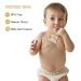 Youuys Wooden Lion Baby Rattle Teething Ring for Brain Development - Cute Woodland Animal Toy for Newborns - Buy Online on GoSupps.com