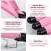 Newlemo 3 Barrel Curling Iron 25mm - Adjustable Temperature Hair Crimper & Wand, Ceramic Tourmaline with Heat Resistant Glove (Pink) - Buy Online on GoSupps.com