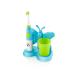 ETA Zubnicka children's toothbrush with battery I rotating brush head I hourglass as butterfly I 4500 vibrations/min I blue